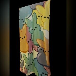 Peeps Colorful Bunny Print Blanket
